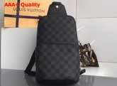 Louis Vuitton Avenue Sling Bag Damier Graphite Canvas N41719 Replica