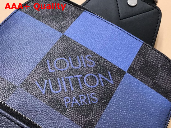 Louis Vuitton Avenue Sling Bag in Blue Damier Graphite Giant Canvas N40404 Replica