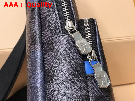 Louis Vuitton Avenue Sling Bag in Blue Damier Graphite Giant Canvas N40404 Replica