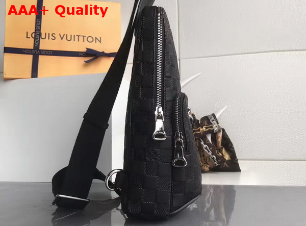 Louis Vuitton Avenue Sling Bag in Damier Infini Leather N41720 Onyx Replica