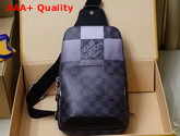 Louis Vuitton Avenue Sling Bag in White Damier Graphite Giant Canvas N40403 Replica