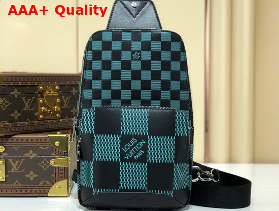 Louis Vuitton Avenue Slingbag Aqua Green N50038 Replica