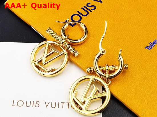 Louis Vuitton Baby Louise Earrings Gold Color Hardware M00613 Replica