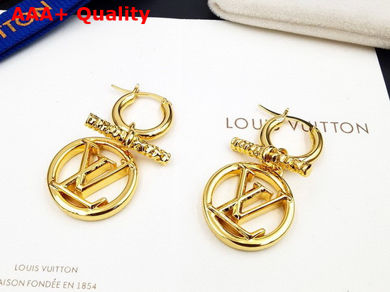 Louis Vuitton Baby Louise Earrings Gold Color Hardware M00613 Replica