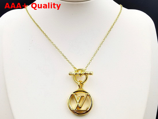 Louis Vuitton Baby Louise Necklace Gold Color Hardware M00598 Replica