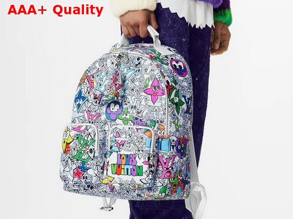 Louis Vuitton Backpack Multipocket Multicolor Monogram Comics Coated Canvas M21846 Replica