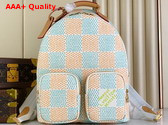 Louis Vuitton Backpack Multipocket White Damier Heritage Coated Canvas N40735 Replica