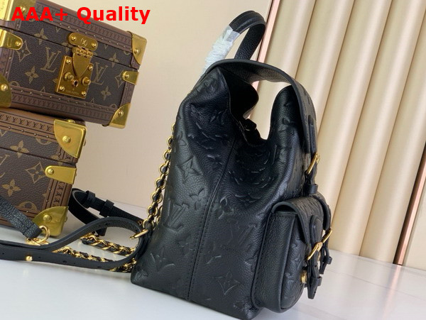 Louis Vuitton Backup Backpack in Black Monogram Empreinte Leather M47072 Replica