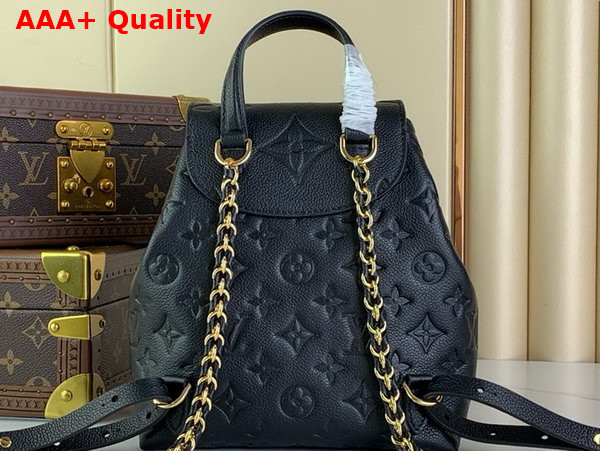 Louis Vuitton Backup Backpack in Black Monogram Empreinte Leather M47072 Replica