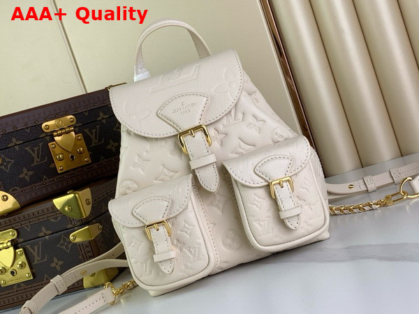 Louis Vuitton Backup Backpack in Cream Monogram Empreinte Leather M47106 Replica