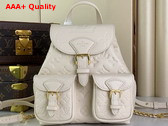 Louis Vuitton Backup Backpack in Cream Monogram Empreinte Leather M47106 Replica