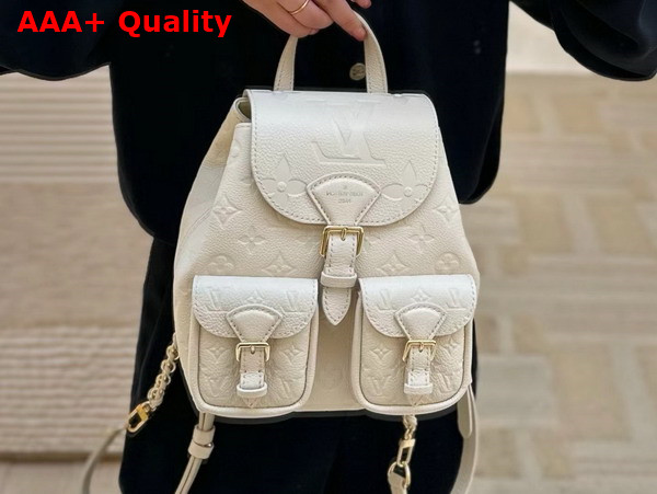 Louis Vuitton Backup Backpack in Cream Monogram Empreinte Leather M47106 Replica