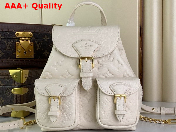 Louis Vuitton Backup Backpack in Cream Monogram Empreinte Leather M47106 Replica