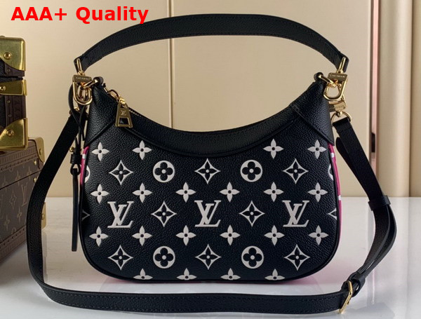 Louis Vuitton Bagatelle BB Bag Black White Pink Monogram Empreinte Leather M46091 Replica