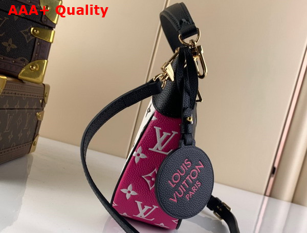 Louis Vuitton Bagatelle BB Bag Black White Pink Monogram Empreinte Leather M46091 Replica