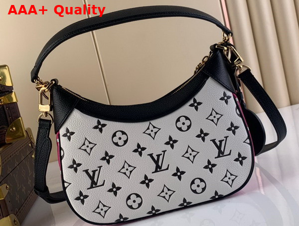 Louis Vuitton Bagatelle BB Bag Black White Pink Monogram Empreinte Leather M46091 Replica