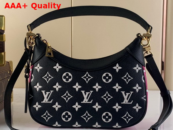 Louis Vuitton Bagatelle BB Bag Black White Pink Monogram Empreinte Leather M46091 Replica