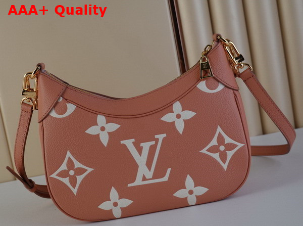 Louis Vuitton Bagatelle Bicolor Monogram Empreinte Leather Rose Trianon Creme M46301 Replica