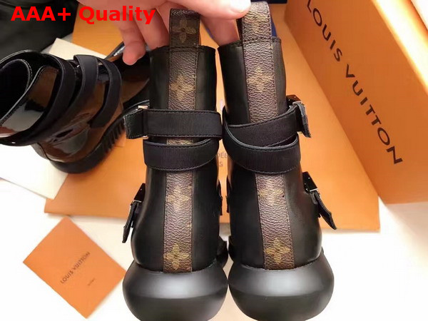 Louis Vuitton Bahia Brazil Flat Sandal Black Natural Leather Replica