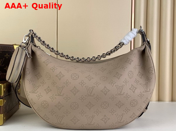 Louis Vuitton Baia MM Galet Gray Perforated Mahina Calfskin M22823 Replica