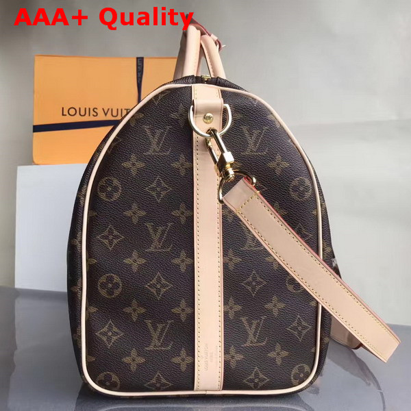 Louis Vuitton Bandoulieres 45 Monogram Canvas Featuring Creative Director Nicolas Ghesquieres Playful Take On Classic Hotel Stickers Replica