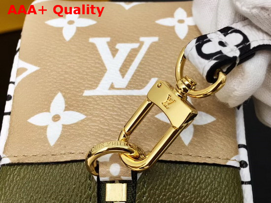 Louis Vuitton Beach Pouch Khaki Monogram Coated Canvas and Transparent PVC M67610 Replica