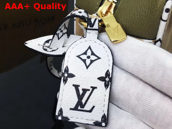 Louis Vuitton Beach Pouch Khaki Monogram Coated Canvas and Transparent PVC M67610 Replica