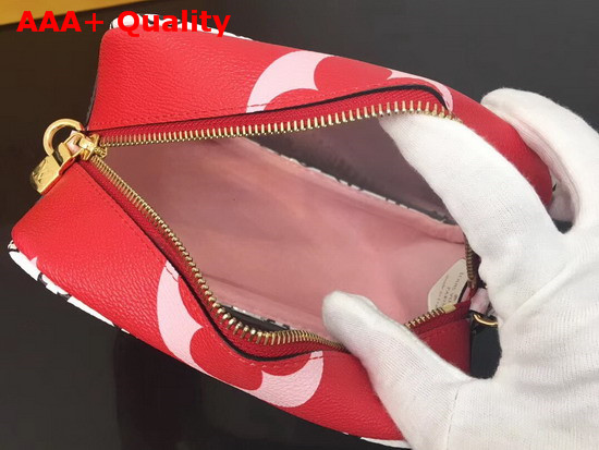 Louis Vuitton Beach Pouch Rouge Monogram Coated Canvas and Transparent PVC M67601 Replica