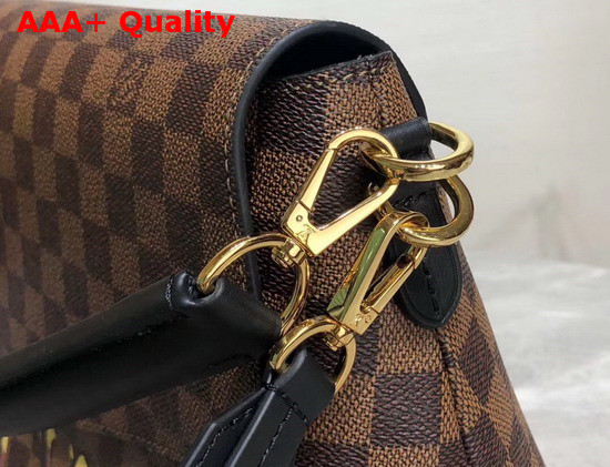 Louis Vuitton Beaubourg MM Noir Damier Ebene Coated Canvas N40177 Replica