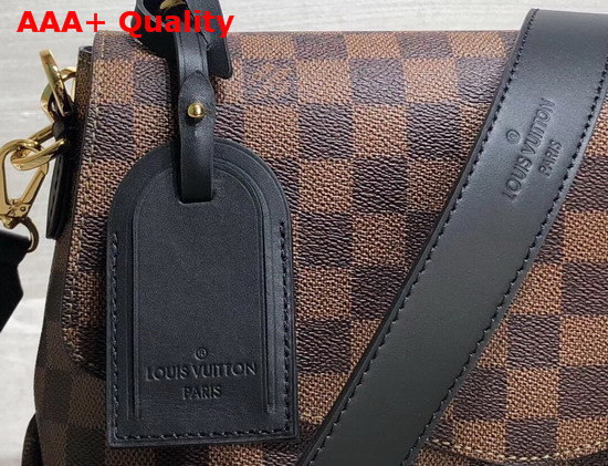 Louis Vuitton Beaubourg MM Noir Damier Ebene Coated Canvas N40177 Replica