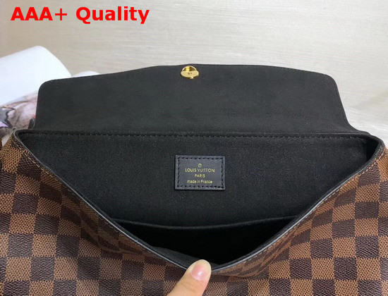 Louis Vuitton Beaubourg MM Noir Damier Ebene Coated Canvas N40177 Replica