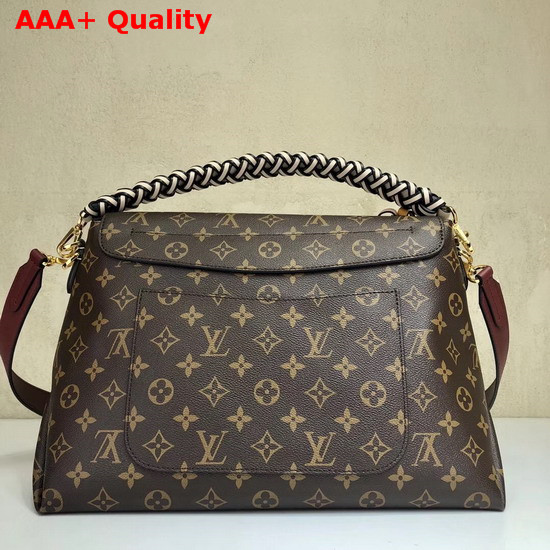 Louis Vuitton Beaubourg Monogram Coated Canvas with Burgundy Calf Leather Shoulder Strap Replica