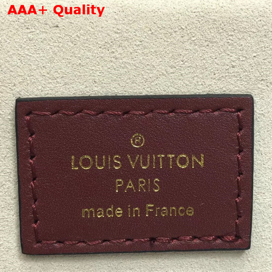 Louis Vuitton Beaubourg Monogram Coated Canvas with Burgundy Calf Leather Shoulder Strap Replica