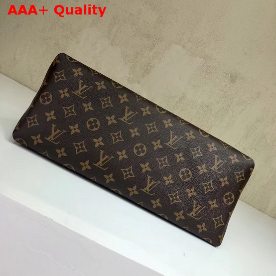 Louis Vuitton Beaubourg Monogram Coated Canvas with Red Calf Leather Shoulder Strap Replica