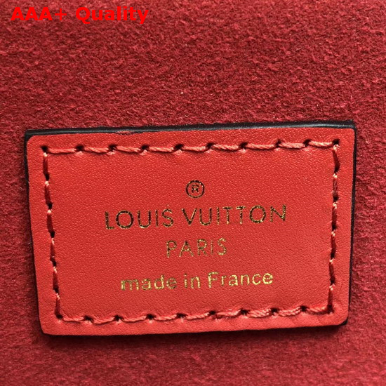 Louis Vuitton Beaubourg Monogram Coated Canvas with Red Calf Leather Shoulder Strap Replica