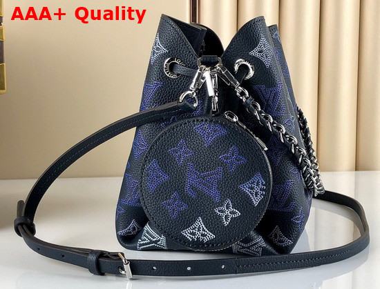 Louis Vuitton Bella Bag in Navy Blue Mahina Perforated Calfskin M59552 Replica