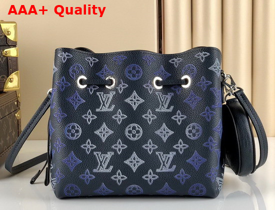 Louis Vuitton Bella Bag in Navy Blue Mahina Perforated Calfskin M59552 Replica