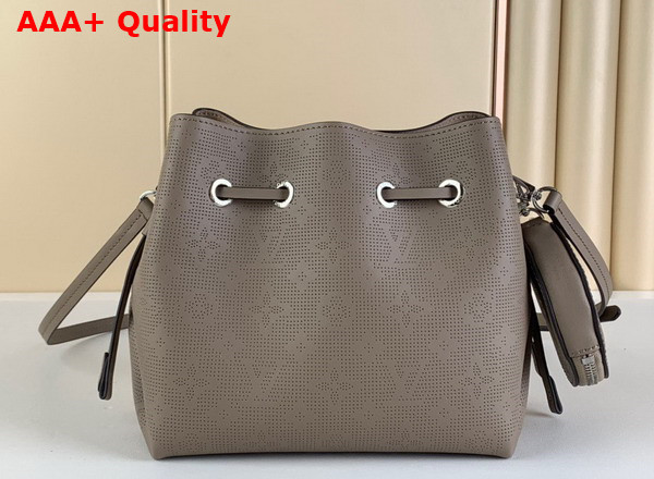 Louis Vuitton Bella Bucket Bag Gris Souris Gray Mahina Perforated Calfskin Leather M21886 Replica