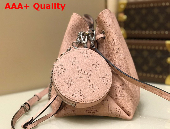 Louis Vuitton Bella Bucket Bag Magnolia Pink Mahina Perforated Calf Leather M57068 Replica