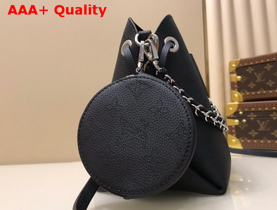 Louis Vuitton Bella Bucket Bag in Black Mahina Perforated Calf Leather M57070 Replica