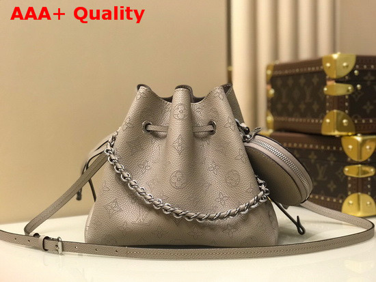 Louis Vuitton Bella Bucket Bag in Galet Mahina Calf Leather M57201 Replica