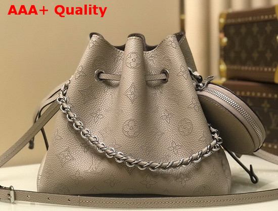 Louis Vuitton Bella Bucket Bag in Galet Mahina Calf Leather M57201 Replica