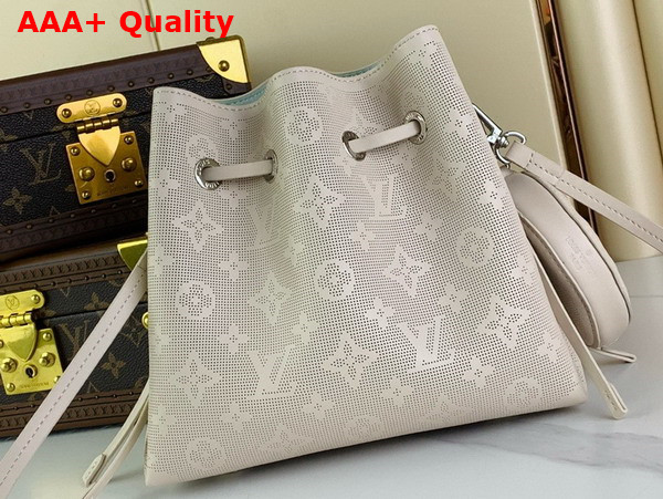 Louis Vuitton Bella Bucket Bag in Quartz White Mahina Reverse Calf Leather M23987 Replica