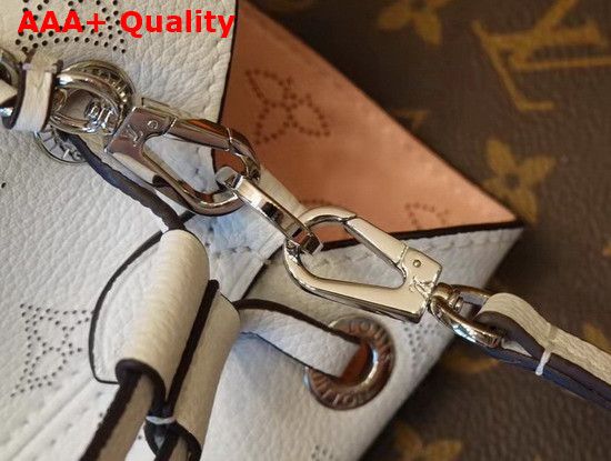 Louis Vuitton Bella Bucket Bag in Snow White Mahina Perforated Calf Leather M58480 Replica