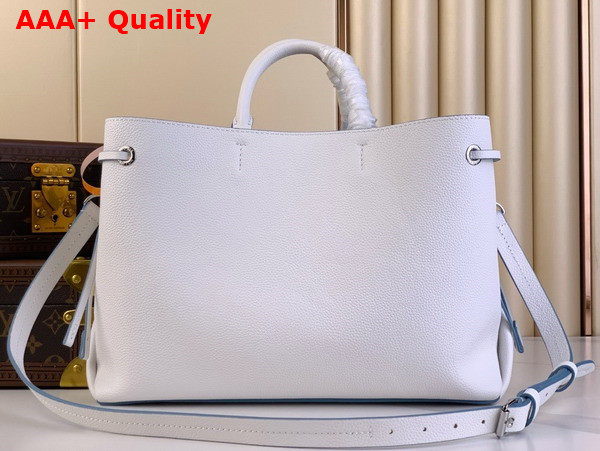 Louis Vuitton Bella Tote White Blue Mahina Perforated Calfskin M11733 Replica