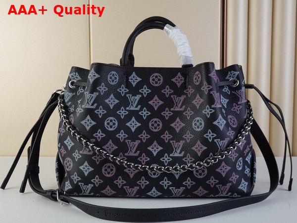 Louis Vuitton Bella Tote in Black Perforated Mahina Calf Leather M21107 Replica