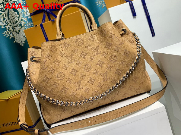 Louis Vuitton Bella Tote in Caramel Mahina Perforated Calfskin Replica