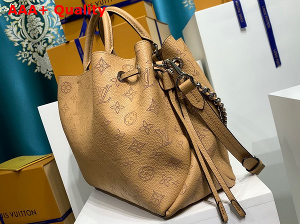 Louis Vuitton Bella Tote in Caramel Mahina Perforated Calfskin Replica