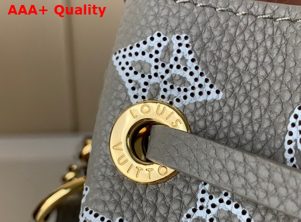 Louis Vuitton Bella Tote in Gray Mahina Perforated Calfskin M23395 Replica