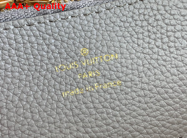 Louis Vuitton Bella Tote in Gray Mahina Perforated Calfskin M23395 Replica